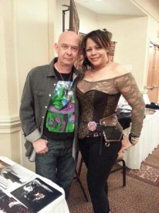 Doug Bradley is wickedly funny, and only looks shorter, but I'm in heels.